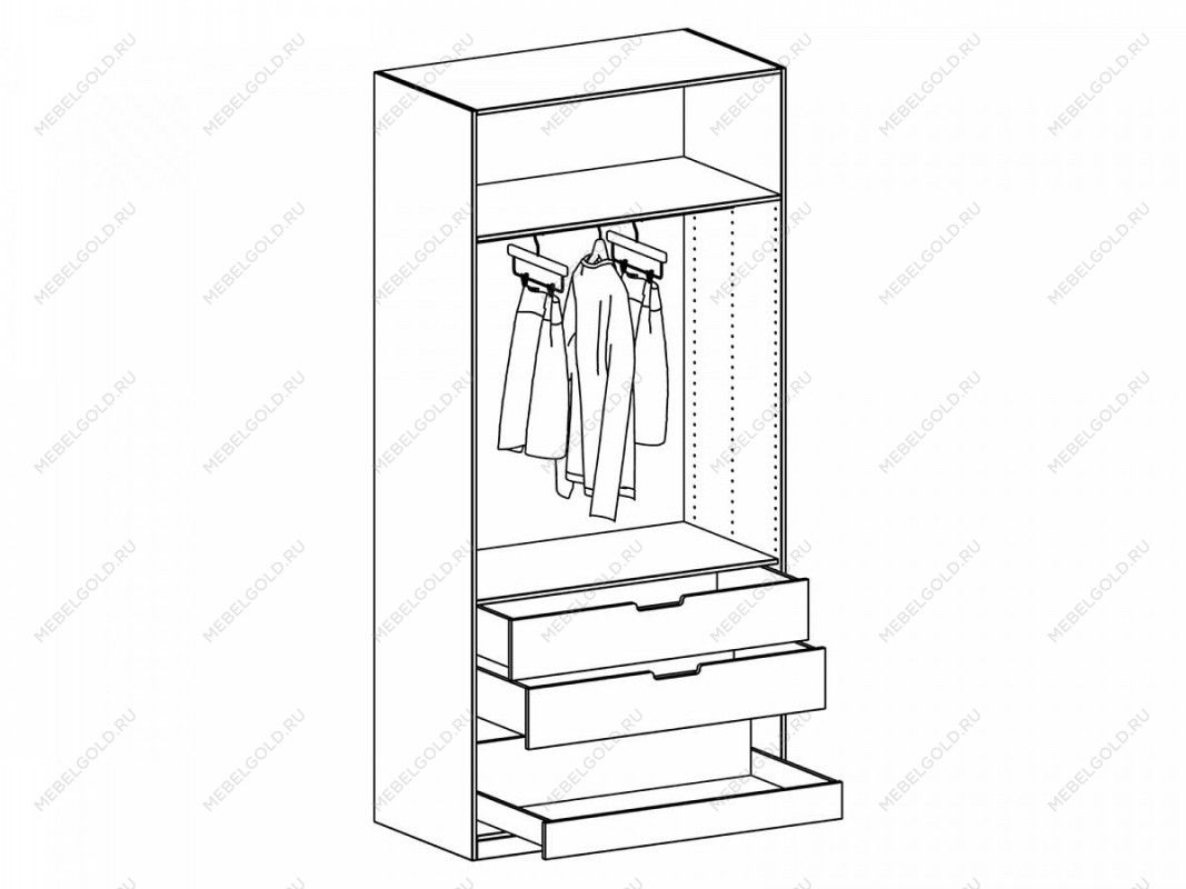 шкаф 130 см ширина для одежды