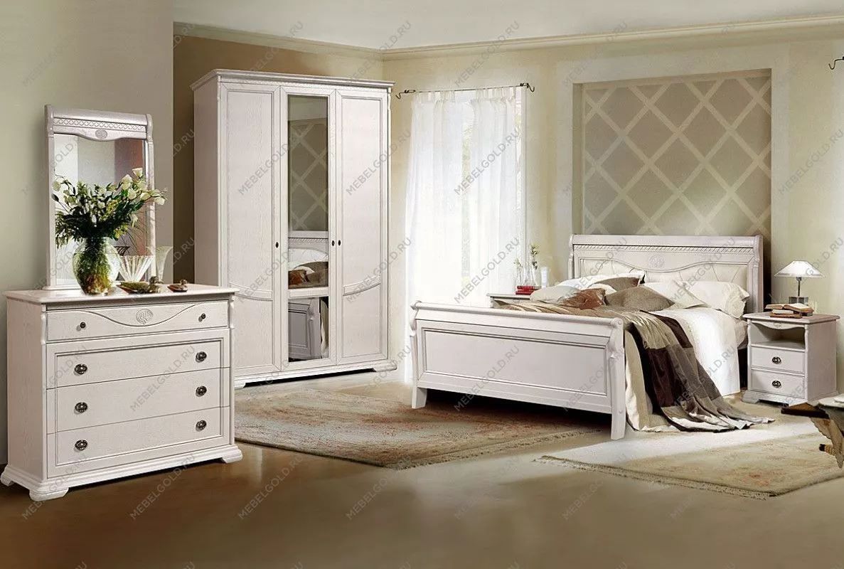 белая белорусская мебель из массива